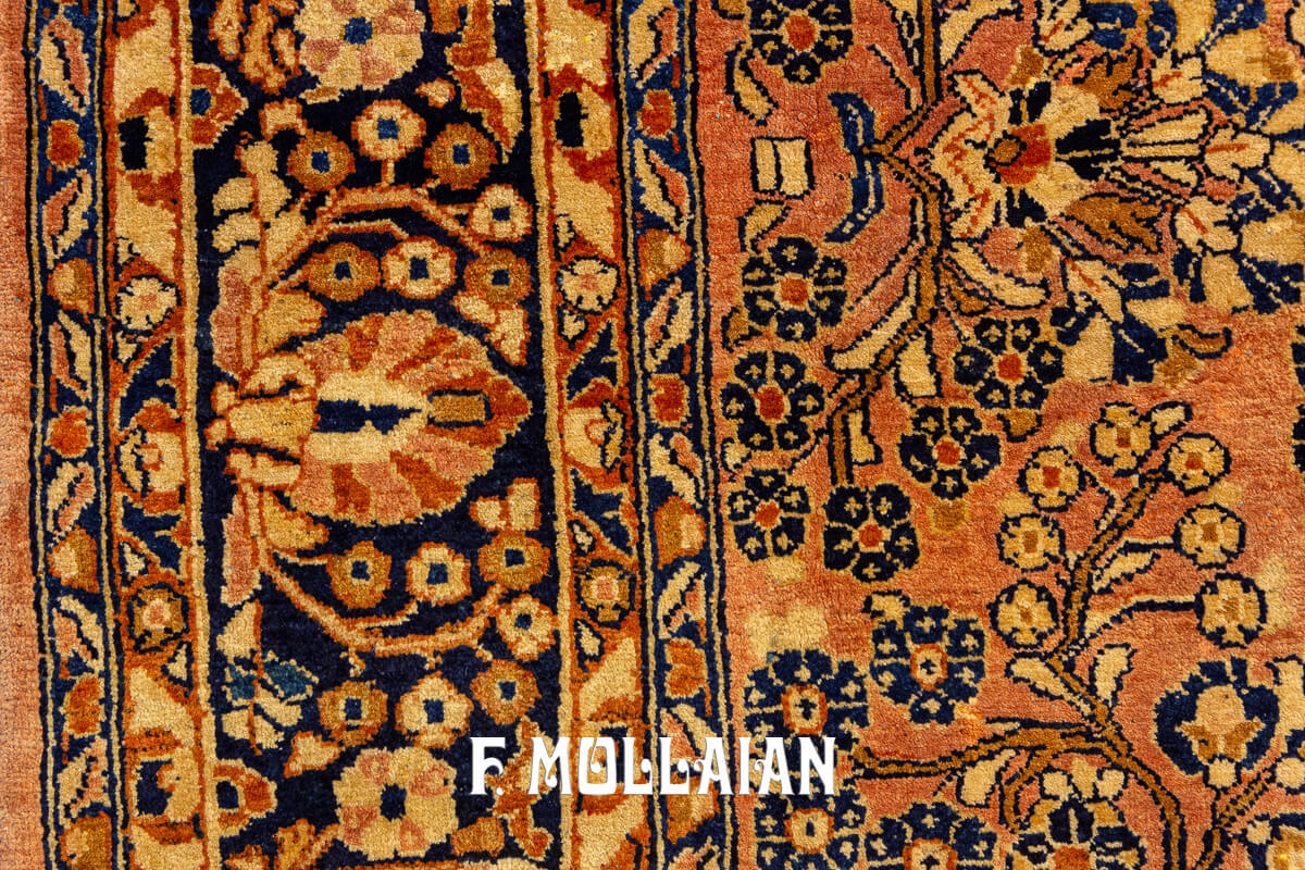 Tapis Sarouk (Sarugh) Couleur Rouille/Rouge n°:23719038